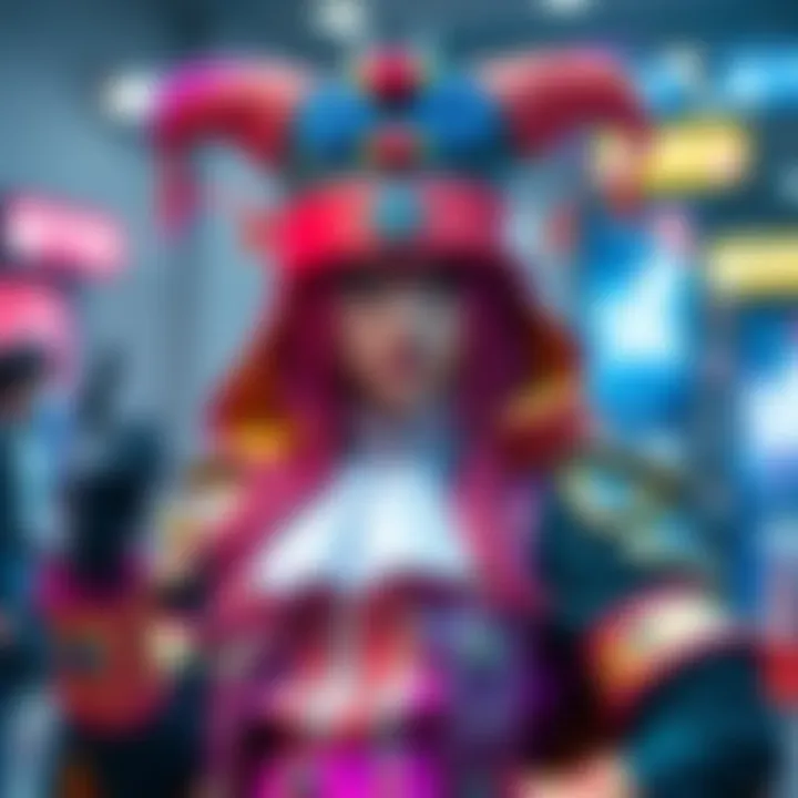 Cosplay King in Costume A creative individual dressed in an elaborate cosplay costume, showcasing vibrant colors and intricate details, posing with confidence.