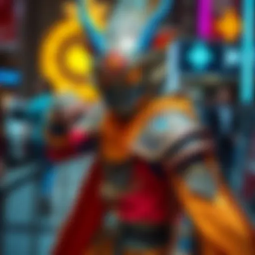JAVIERC259 poses in an impressive costume, showcasing intricate details and vibrant colors, embodying a popular character.