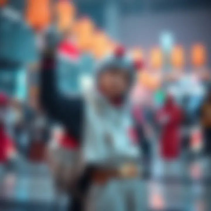 Cosplayer in Jabber Costumes from Gachiakuta A person dressed as Jabber from Gachiakuta, showcasing the character's outfit and accessories in a cosplay setting