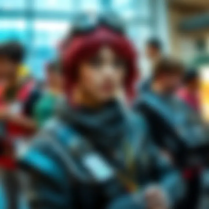 A talented cosplayer dressed as a popular character, demonstrating skills in crafting, makeup, and performance at a convention