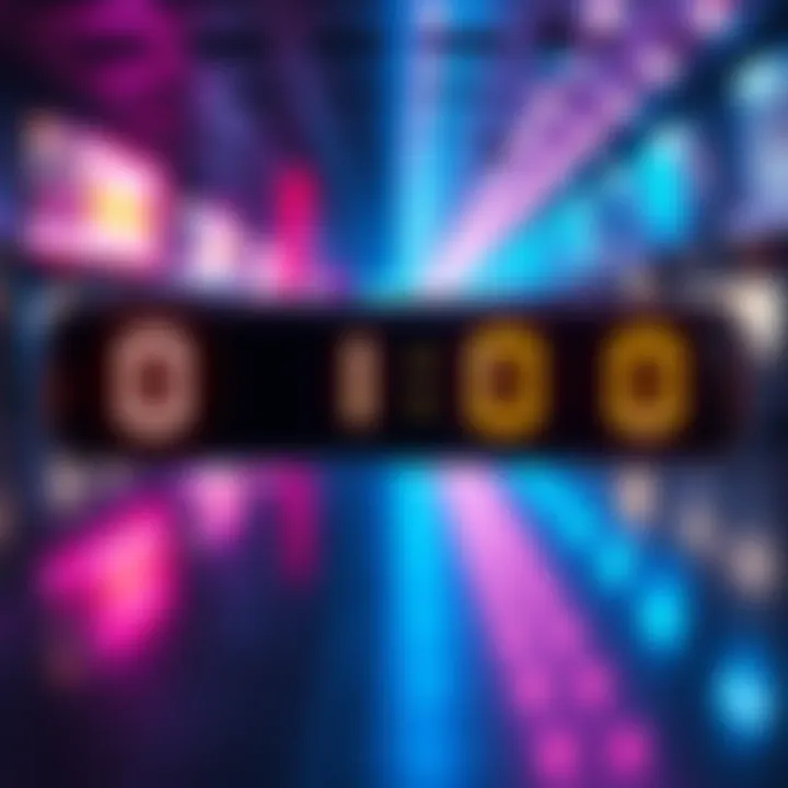 A countdown timer showing one week remaining for an upcoming event with a bright background.