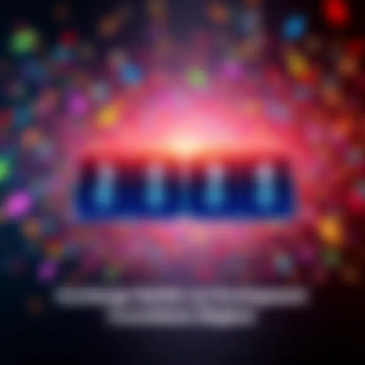 A digital countdown timer showing days left until an exciting event, with colorful confetti in the background