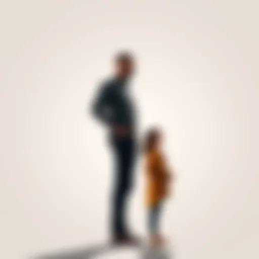 Couple standing side by side with height difference A tall person and a shorter person standing closely together, showcasing their height difference in a friendly manner.