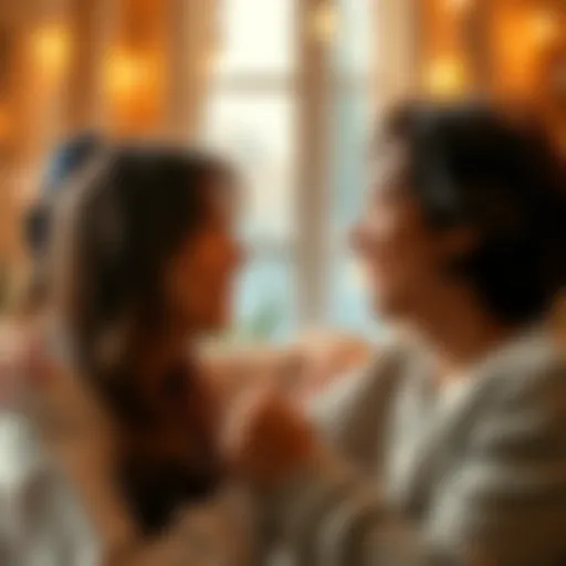 A couple enjoying a playful and intimate exchange, focusing on their joyful expressions in a cozy setting