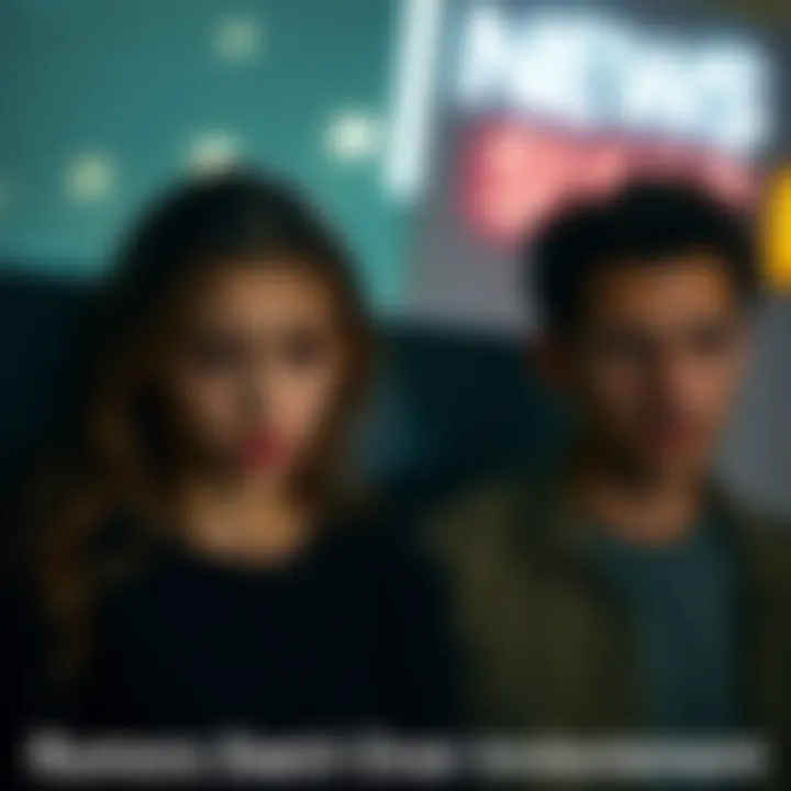 A woman looking distressed while sitting next to a man who appears concerned, showcasing a tense moment between them