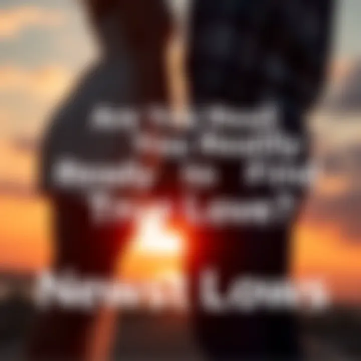 A couple standing close together, holding hands, with a sunset in the background, symbolizing love and connection.