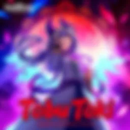 A vibrant illustration of the character Vaundy singing passionately, surrounded by a mystical background that reflects themes from Daemons of the Shadow Realm.