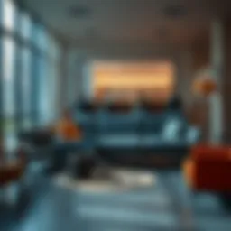 A spacious and comfortable couch located in a university lounge, inviting people to relax and hang out.