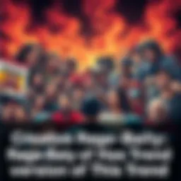 A collage of humorous, over-the-top rage-inducing posts with exaggerated reactions and funny captions