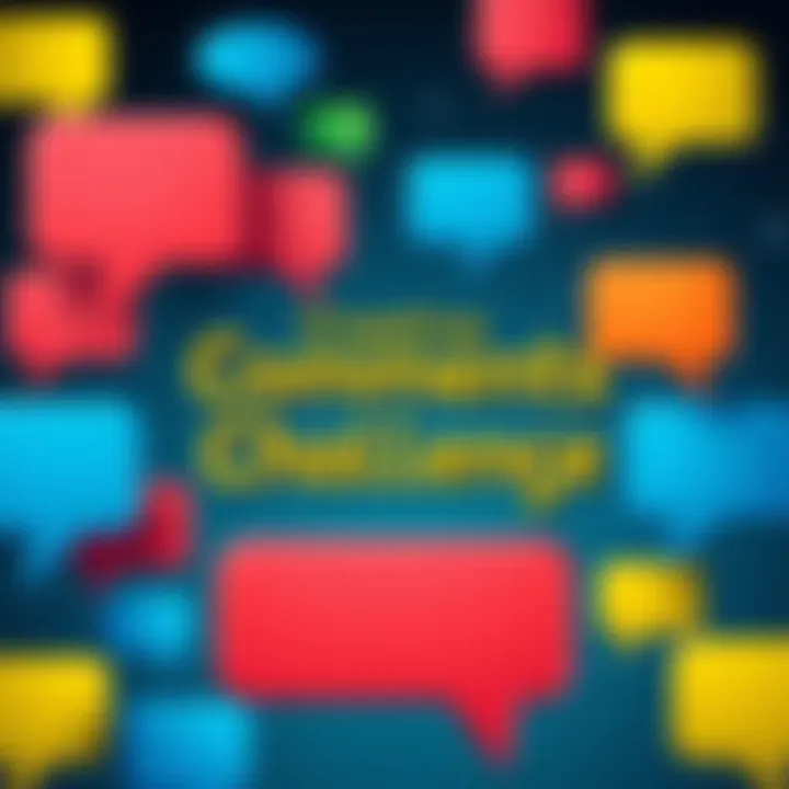 A colorful graphic with speech bubbles representing creative comments styled like Raoh's search history, showcasing humor and wit.