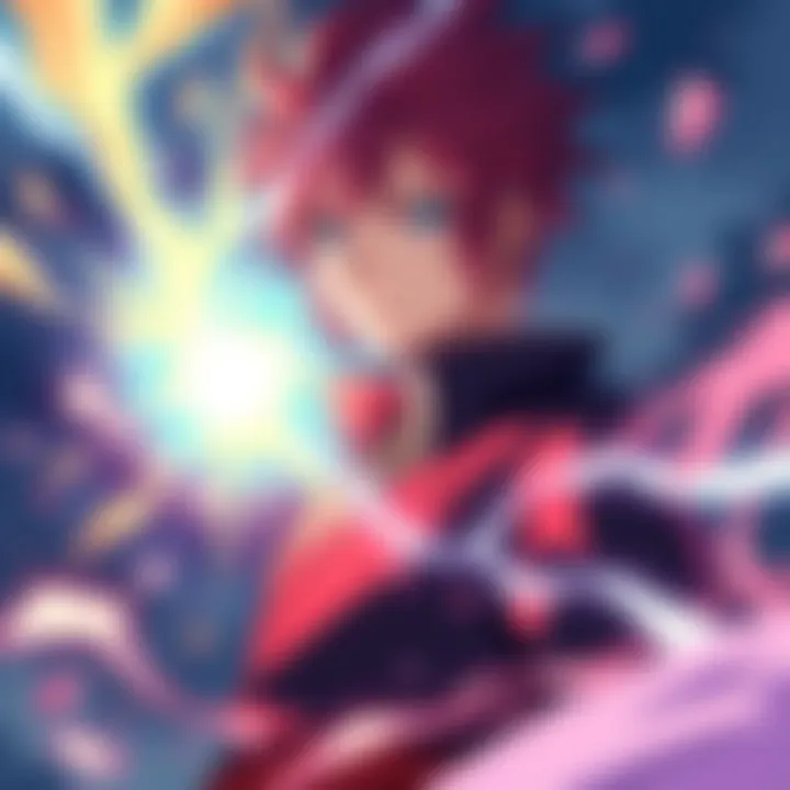 A unique artistic depiction of Ichigo, showcasing dynamic design and vibrant colors