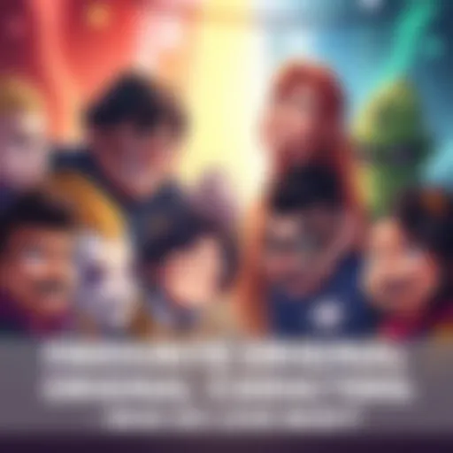 A collection of colorful original characters designed by different people, showcasing diverse styles and attributes.