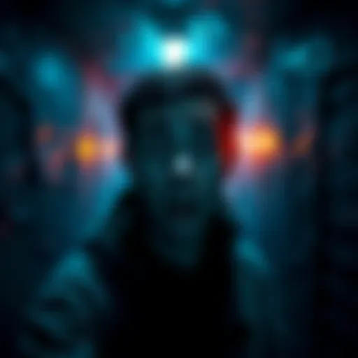 A person looking scared in an eerie environment related to the ENReco project