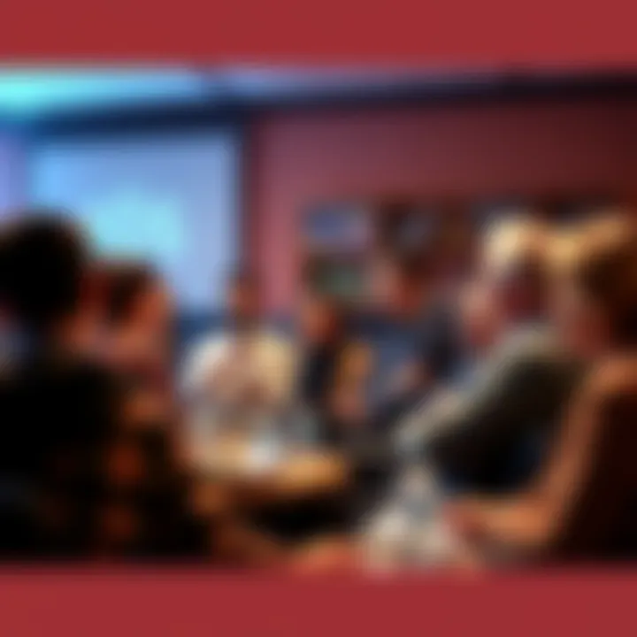 A group of people debating the effectiveness of the Hereditary Technique in a public forum, with one person presenting an alternative method called 10S.