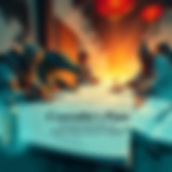 Crocodile plans against Kaido Crocodile strategizing with Baroque Works members to confront Kaido in Wano, featuring maps and plans on a table