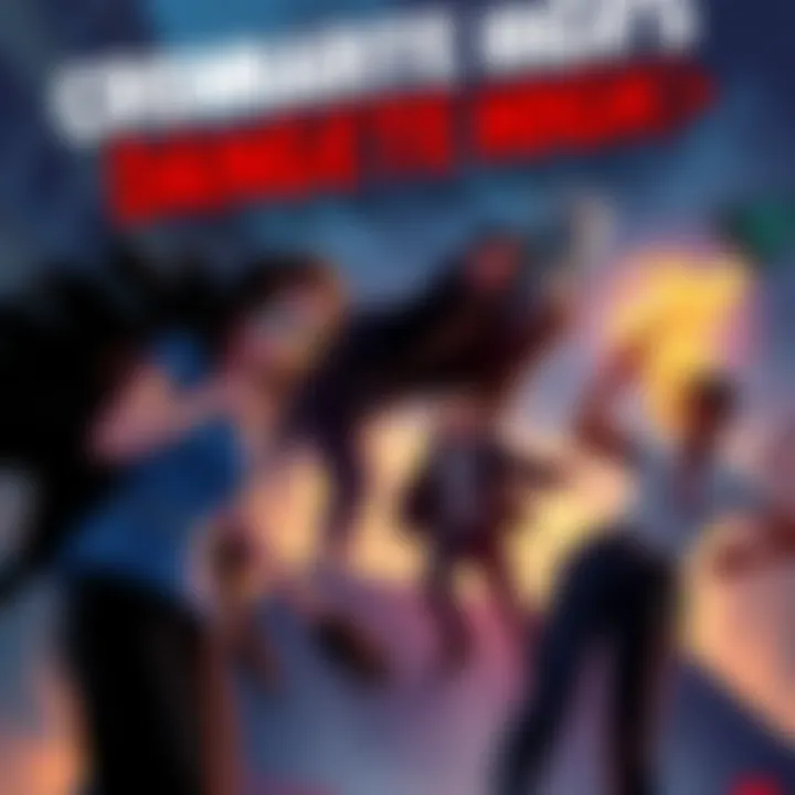 A chaotic scene at Cromartie High School featuring its most notorious character causing trouble among students.