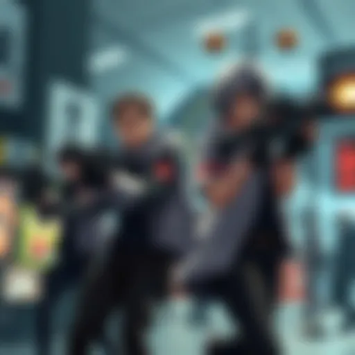 Class E students from Assassination Classroom equipped with Trigger weapons, preparing for action in a dynamic crossover scene