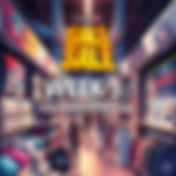 A vibrant display of anime merchandise available during the Crunchyroll Warehouse Sale, featuring popular characters and collectibles.