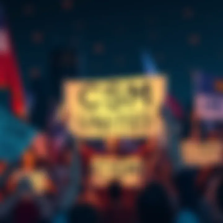 A group of CSM fans holding banners and signs, showing their creativity and passion for the community.