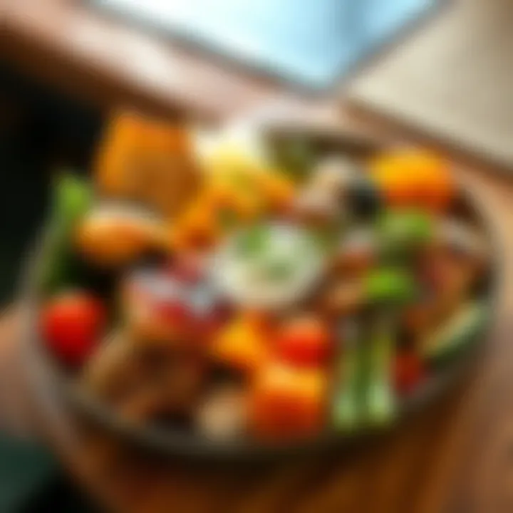 A vibrant plate of diverse dishes showcasing unique flavors enjoyed by diners on Bertha.