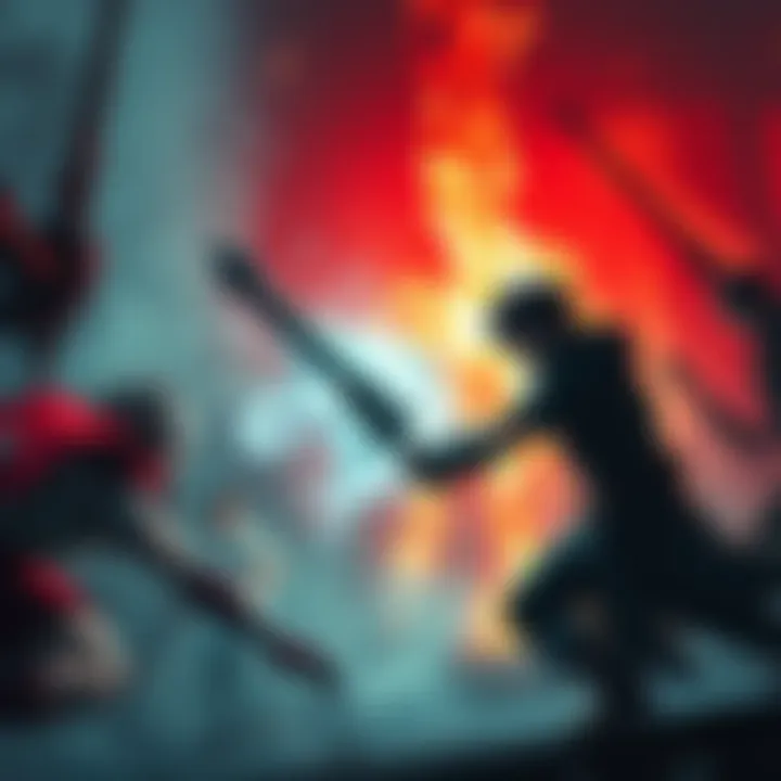 Maki and Yuta engage in a fierce battle against formidable opponents in an alternate colony setting, showcasing their unique abilities.