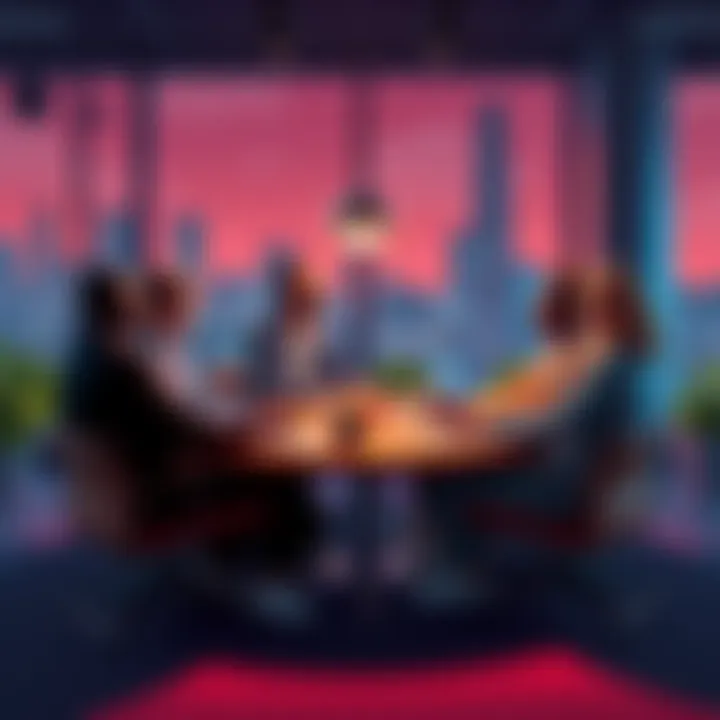VlizzyVlizz117 discussing cultural trends with a group of diverse people at a round table