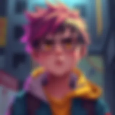 A vibrant illustration of an unusual character from the JJK fandom wiki, sparking curiosity among fans.