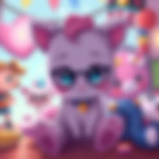 Adorable cartoon-style artwork with vibrant colors featuring cute characters, raising questions about its origin, whether official or fan-made.