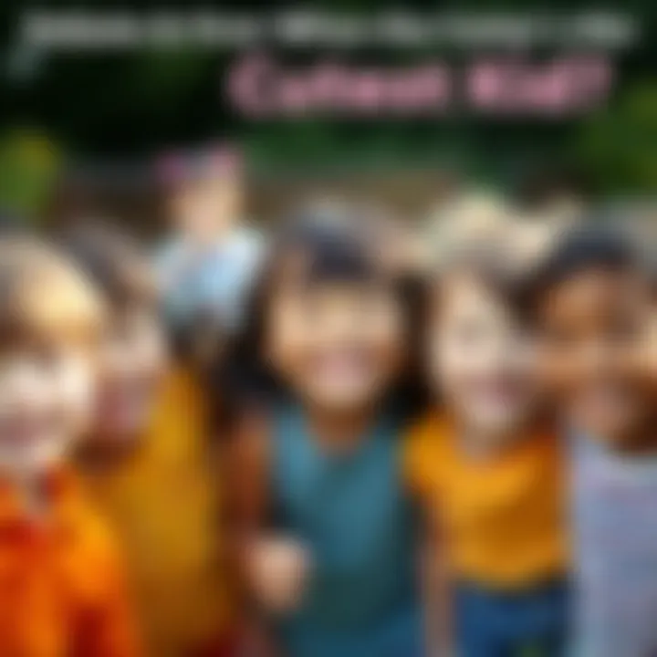 A group of children smiling and having fun outdoors, showcasing their adorable personalities during a playtime activity.