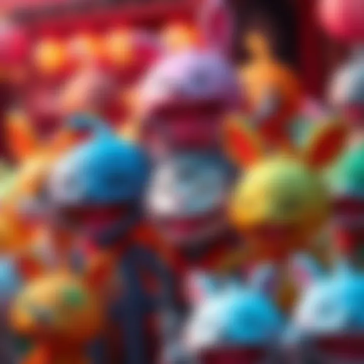 A collection of playful Tonton character designs showcasing various colors and expressions