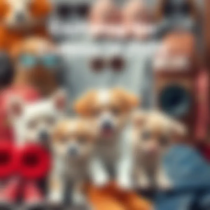 Adorable pets and trendy items A collage featuring cute pets like puppies and kittens alongside trendy fashion items, all showcasing the latest cuteness trends of 2026.