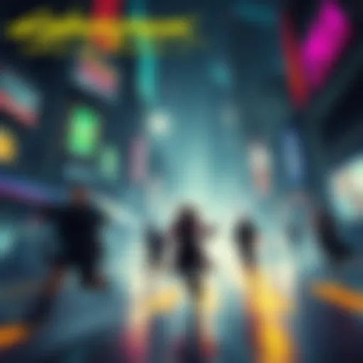 A vibrant scene featuring characters engaged in a thrilling chase in a futuristic city, showcasing upgraded gameplay elements from Cyberpunk Edge Runners 2.