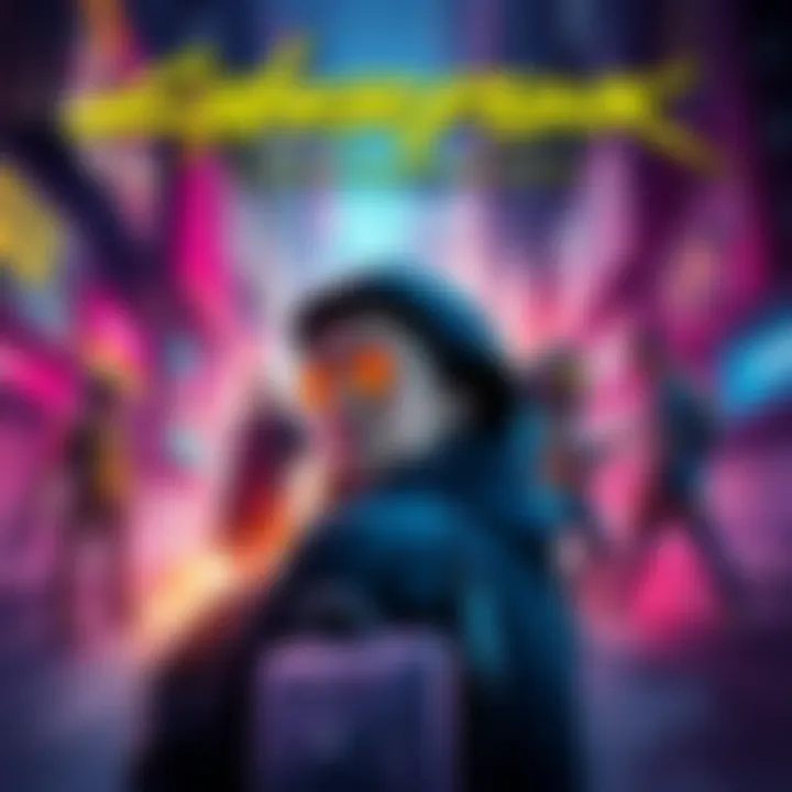 The Blu-ray cover of Cyberpunk: Edgerunners featuring vibrant artwork of characters in a futuristic city