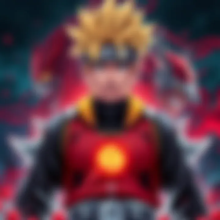 Dabura stands ready to battle iconic villains from Naruto, showcasing his determination and strength.