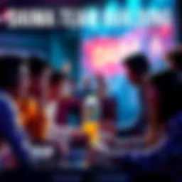 A diverse group of people collaborating to create a fantasy team, showcasing various strategies and ideas for team optimization.