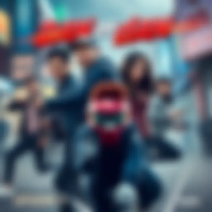 Scene from Dan Da Dan Season 2 Episode 3 showing main characters in action