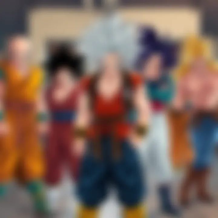 Dragon Ball Z Character Outfits Various Dragon Ball Z characters showcasing their unique and stylish outfits