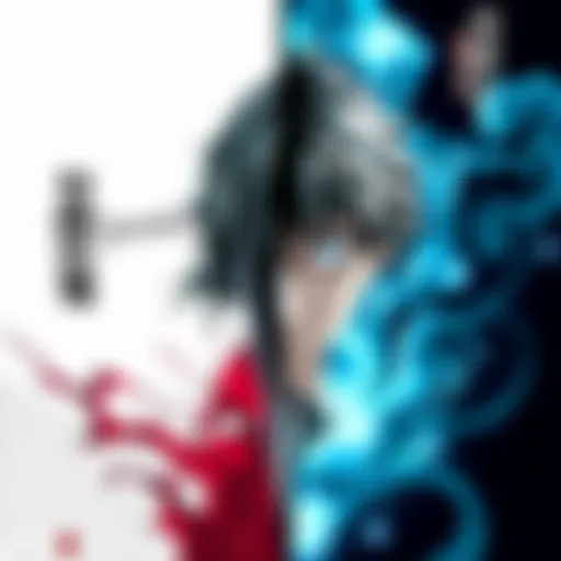 A split image showing a Death Note manga on one side and a scene from the Death Note anime on the other, highlighting the differences in visual style and storytelling.