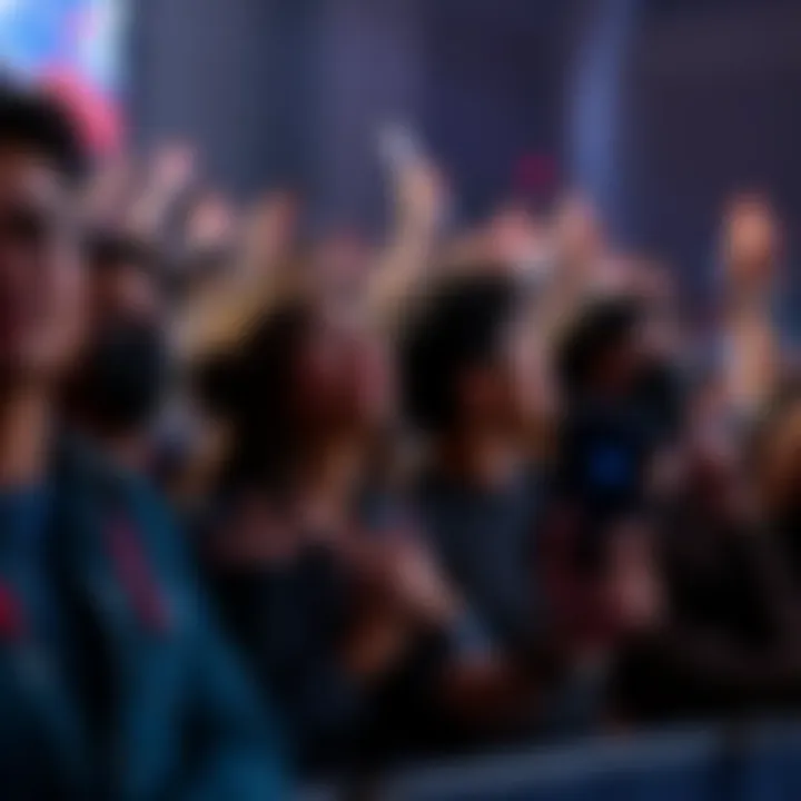 Debate Over Tastes Fans expressing differing opinions at a public event, highlighting cultural differences in preferences.