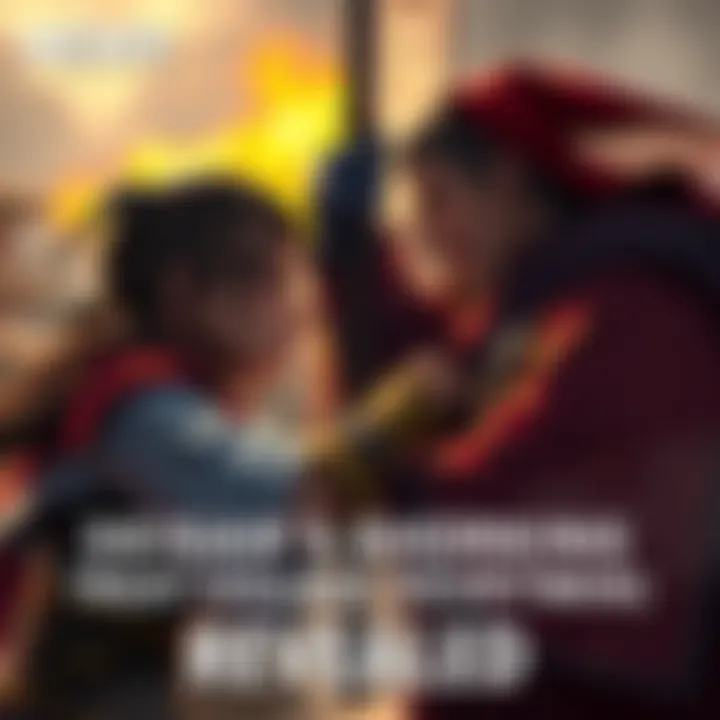 Deidara aggressively holds the Village Leader, showcasing a tense confrontation between them.