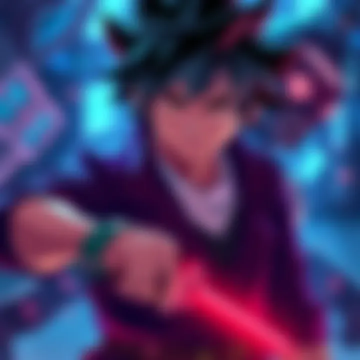 Deku planning his strategy Deku looks determined while strategizing against Tomura and AFO in a dramatic scene.