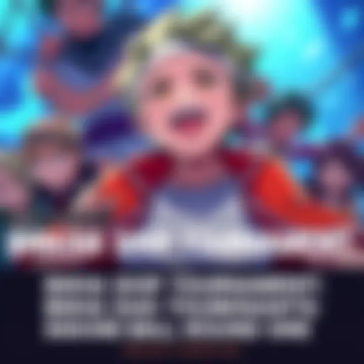 Deku's dad confidently competing in the ship tournament with other characters in the background, showing excitement and anticipation for upcoming matches.