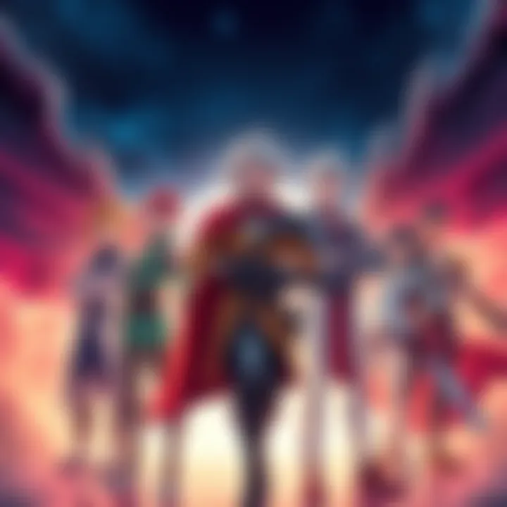 Main characters from Demon Slayer standing together, ready for action