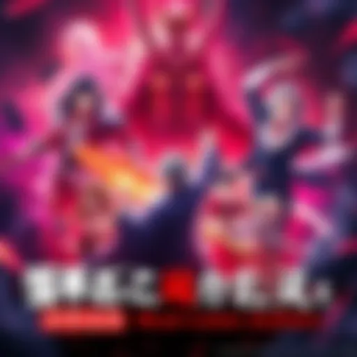 A vibrant scene featuring characters from Demon King Daimao surrounded by dynamic visuals reflecting the energy of the opening theme.