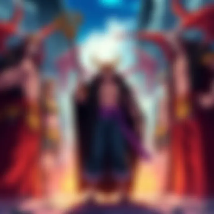 Power of Demonic Rulers in One Piece Five demonic rulers from One Piece displayed in a powerful stance, showcasing their abilities and strength, representing fan debates about their ranking as admirals.