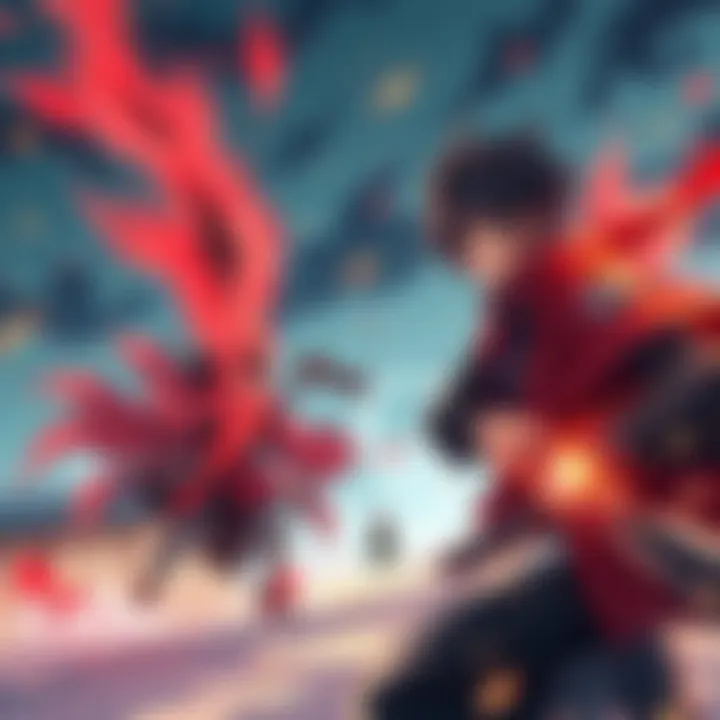 Denji faces Yoru Denji in a tense standoff with Yoru, preparing for a battle in a dramatic setting