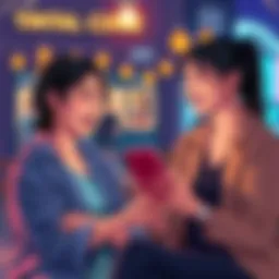 Denji and Asa laughing while reading comments on Instagram about surprising rumors