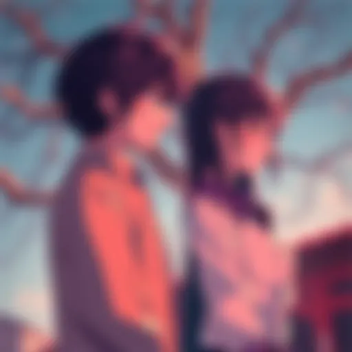 Denji and Asa standing together, looking conflicted with emotional expressions, while Yoru looms in the background, contributing to the tension in their relationship.