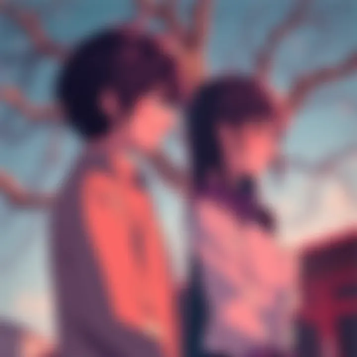 Denji and Asa standing together, looking conflicted with emotional expressions, while Yoru looms in the background, contributing to the tension in their relationship.