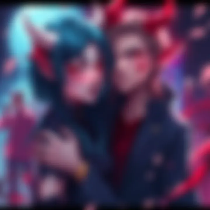 Denji and the Control Devil Girlfriend Denji stands protectively next to a girl with devil-like features, showing a mix of love and tension between them.